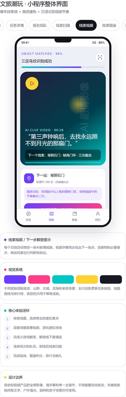 AI 剧情视频界面